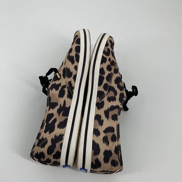 Kate Spade NY x Keds Cheetah Print Tennis Shoes 11 Womens Brown Black Sneakers - Picture 6 of 10
